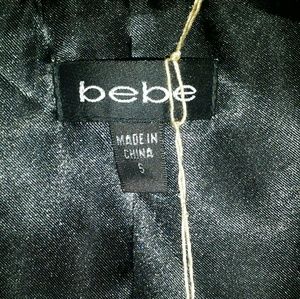Bebe  Soft Black Leather Jacket
